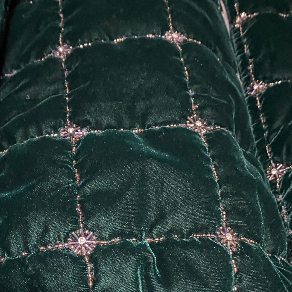 KITH MENS Green BEADED VELVET Jacket - Picture 4 of 11